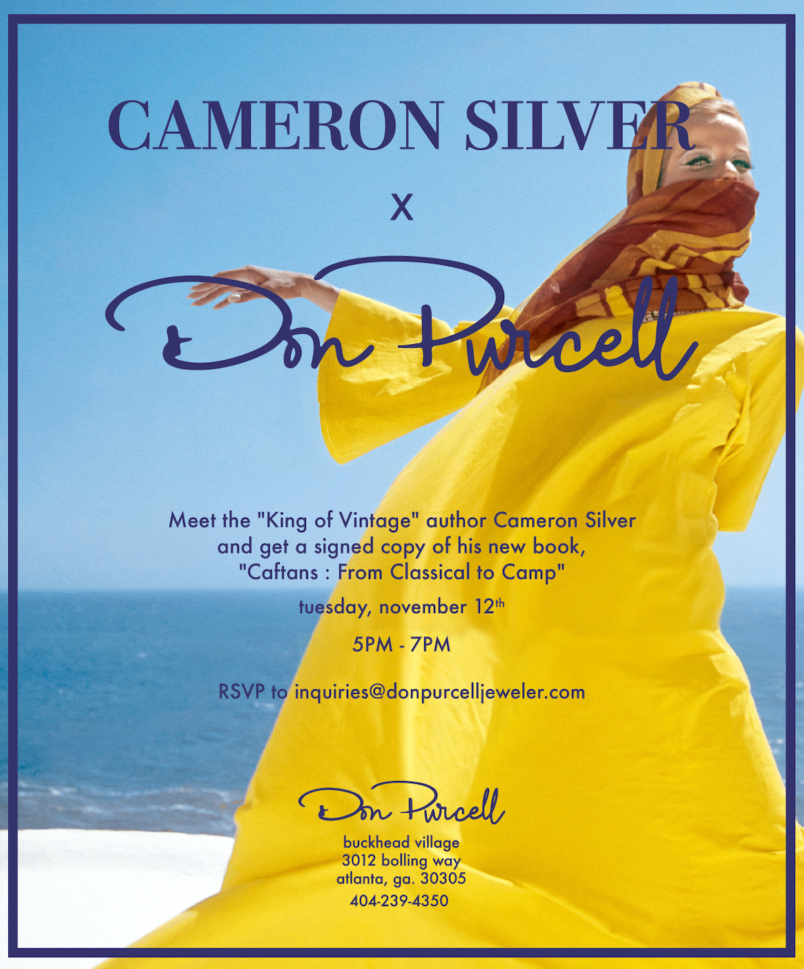 Cameron Silver Book Signing November 2024 – Don Purcell